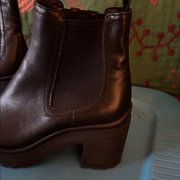Jeffrey Campbell Black Leather Ankle Boots - Picture 3 of 4